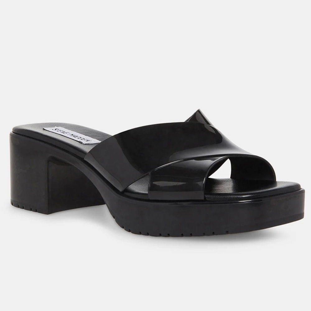 STEVE MADDEN Black Harley Sandal